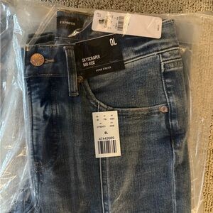 Express Blue Denim Skyscraper Jeans
